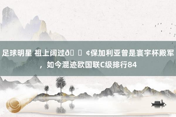 足球明星 祖上阔过😢保加利亚曾是寰宇杯殿军，如今混迹欧国联C级排行84