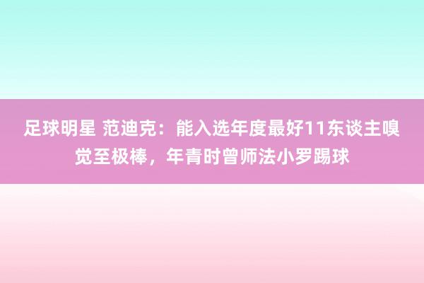 足球明星 范迪克：能入选年度最好11东谈主嗅觉至极棒，年青时曾师法小罗踢球