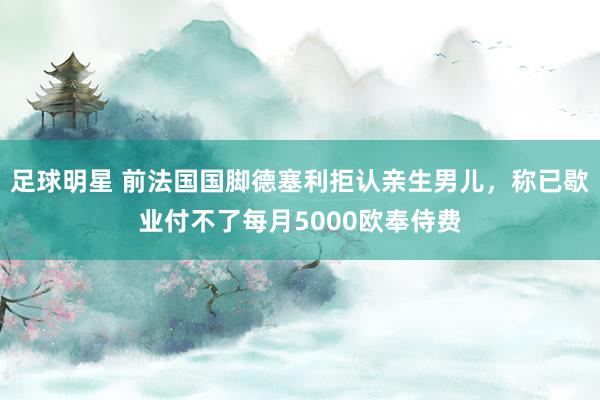 足球明星 前法国国脚德塞利拒认亲生男儿，称已歇业付不了每月5000欧奉侍费